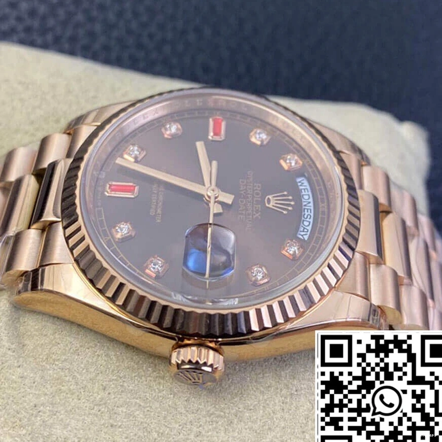 Gold Day 118235 Date EW Rose Factory Rolex 0811